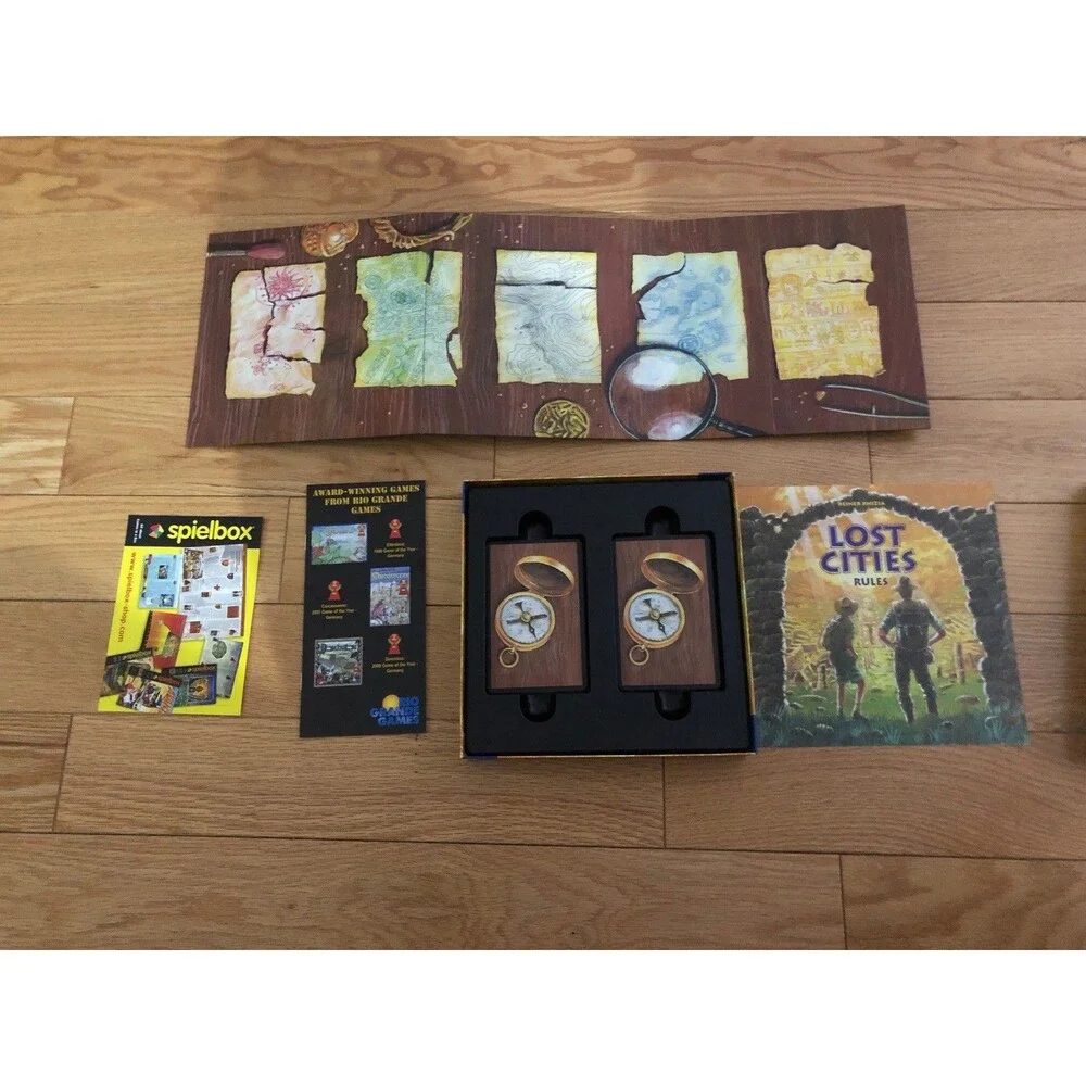LOST CITIES‎ THE BOARD GAME English Kosmos Reiner Knizia Keltis COMPLETE New